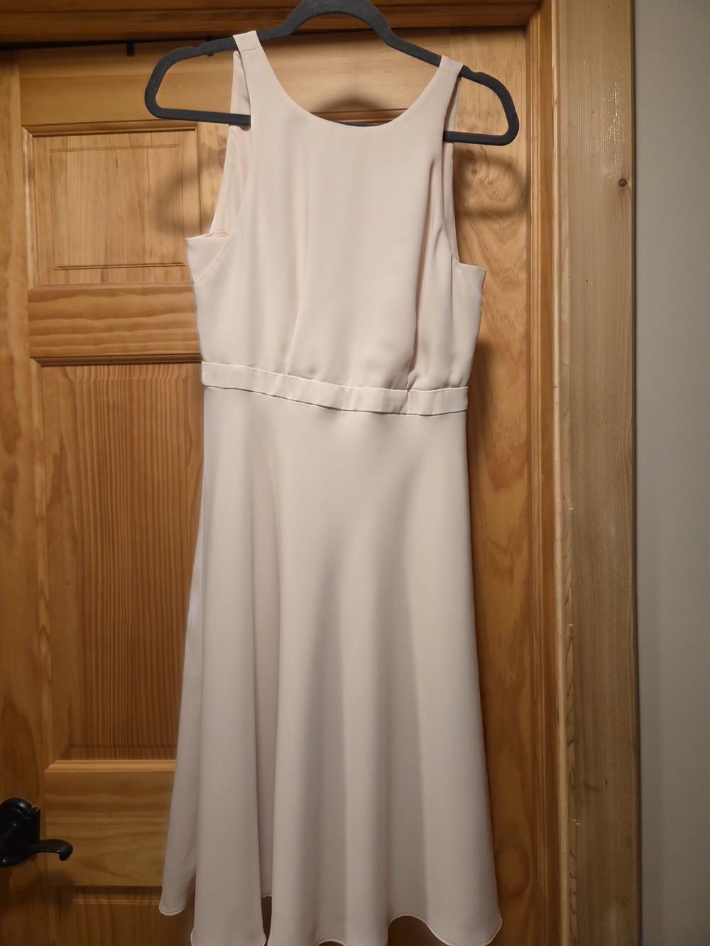 J. Crew Pale Cream Sleeveless A-Line Dress